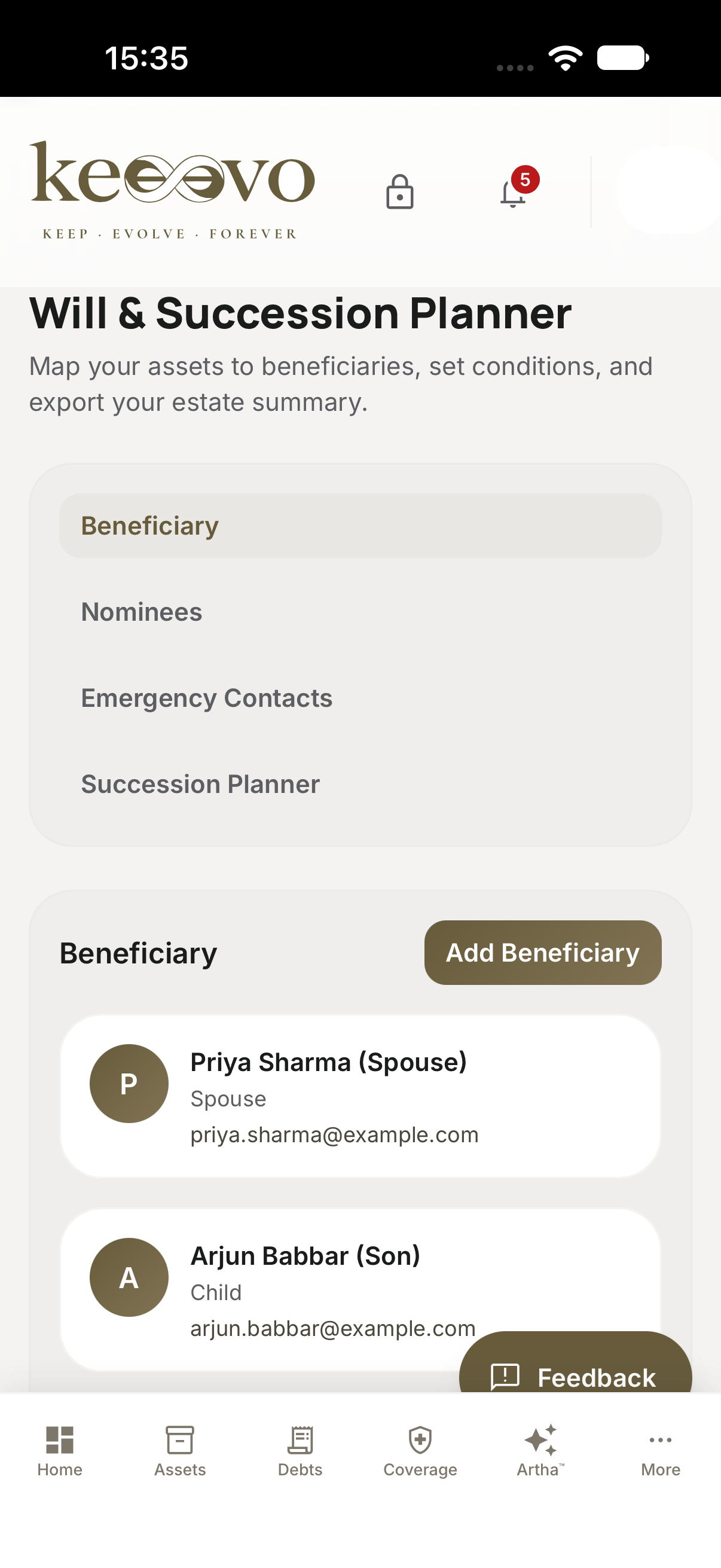 Beneficiary Management